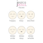 Facial Expressions for Cutie Dolls™ | Jessica Dolls™